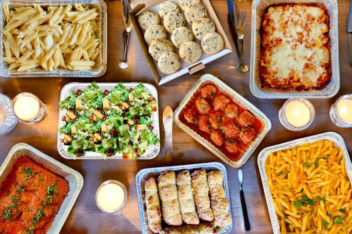 Full Via Cibo catering spread for a Calgary corporate event
